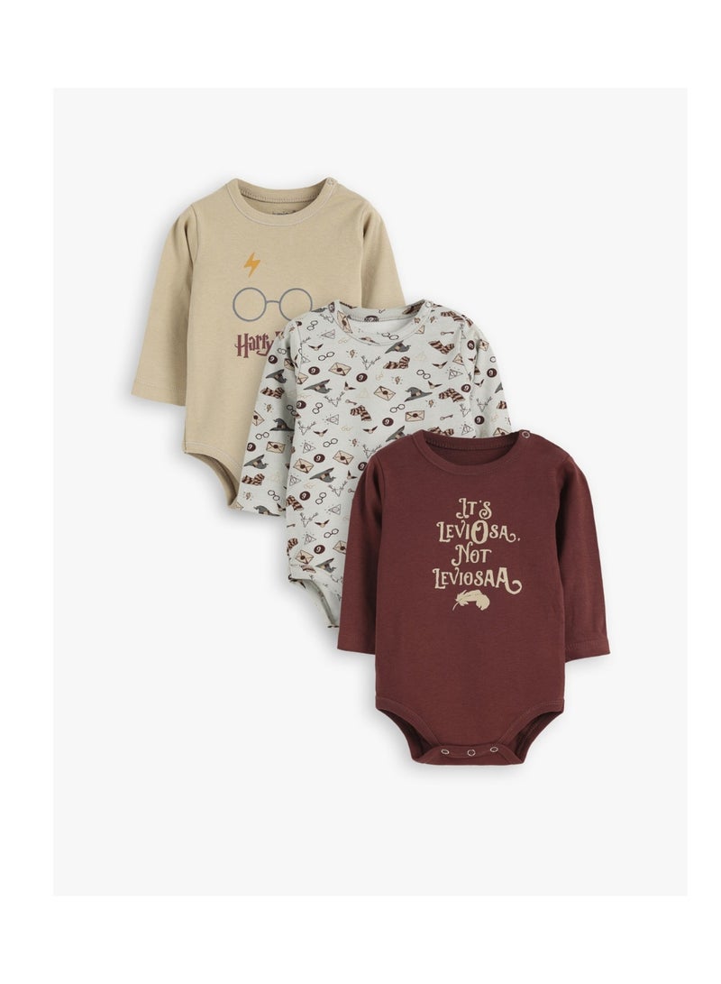 Baby UniSex Cotton Bodysuit Pack of 3